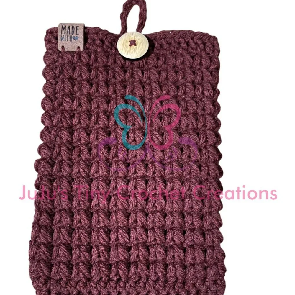 Handmade Crocheted Cover for Kindle Paperwhite E-Reader - Gift for Book Lovers